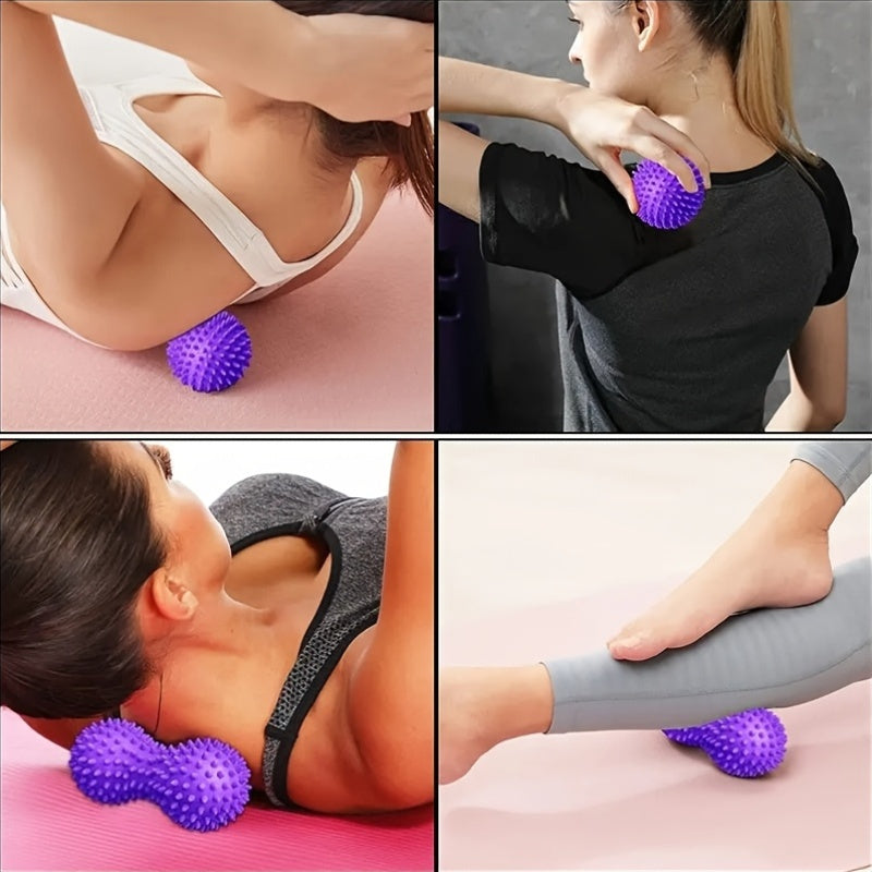 1pc PVC Massage Ball for Deep Tissue, Back, Foot, Full Body Muscle Therapy - Youth Yoga Ball for Training & Relaxation - Multi-Use Therapy Ball for Fitness & Wellness