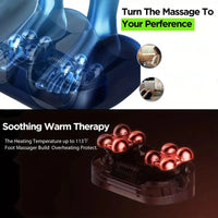 Extra Big Electric Foot Massager Hot Compress Shiatsu Kneading Leg Roller Kneading Calf Deep Relieve Fatigue Relaxation Muscle