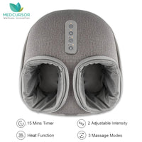 Medcursor Foot Massager Heating Therapy Shiatsu Deep Kneading Roller Muscle Relaxation Pain Relief Electric Foot Massage Machine