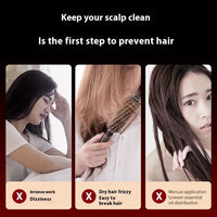 Electric Vibration Massage Comb Red Light Therapy Hair Growth Massage Scalp Brush Anti Hair Loss Liquid Oil Applicator Hair Care