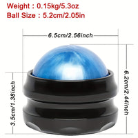 Roller Massage Ball, Self Massage Tool For Sore Muscles, Shoulders, Neck, Back, Foot, Body, Deep Tissue, Trigger Point, Muscle Knots, Yoga And Myofascial Release